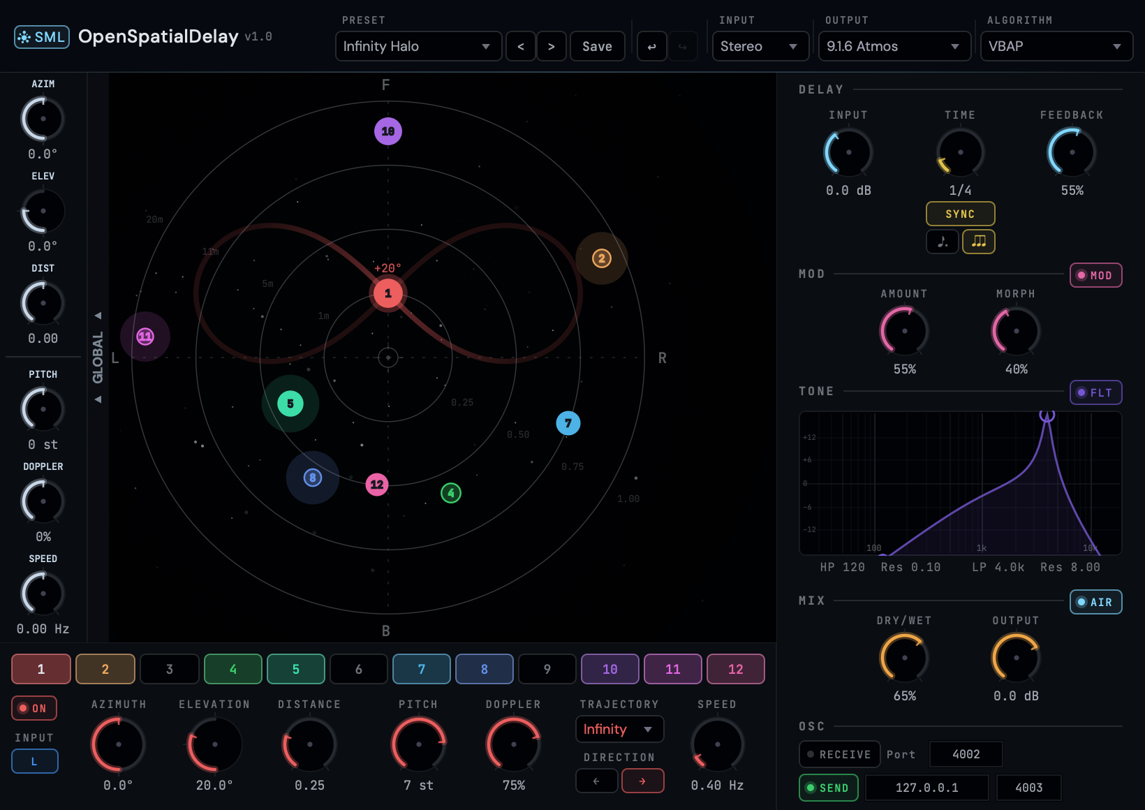 OpenSpatialDelay plugin UI