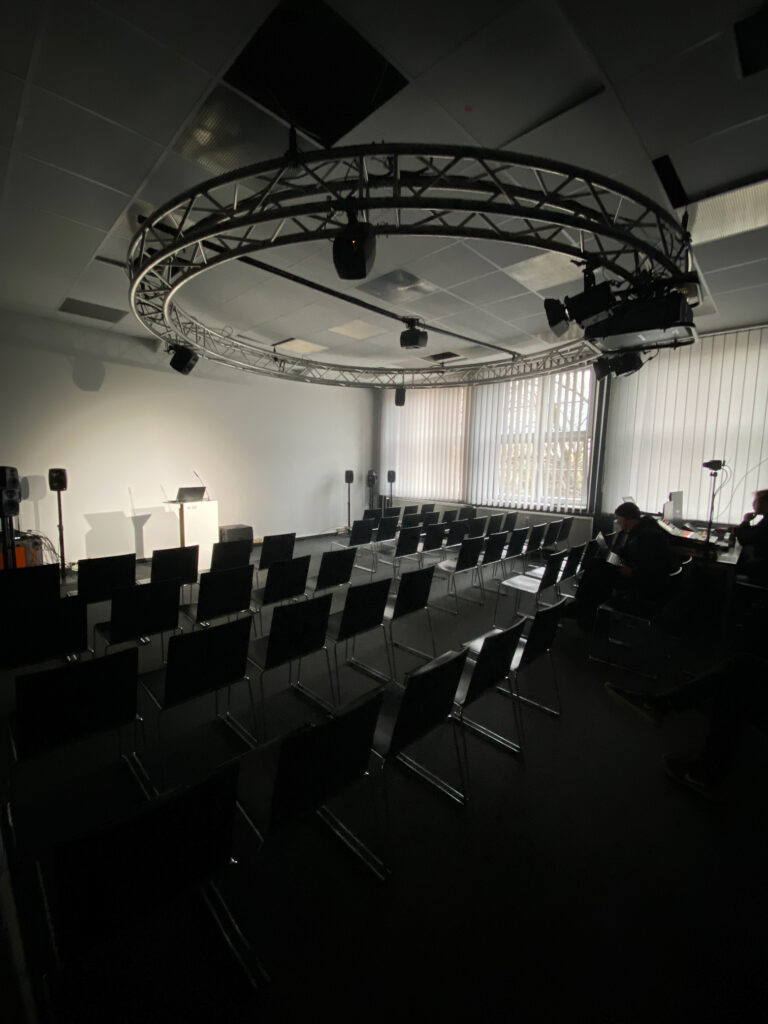 Spatial Media Lab, empty before TouchDesigner meetup
